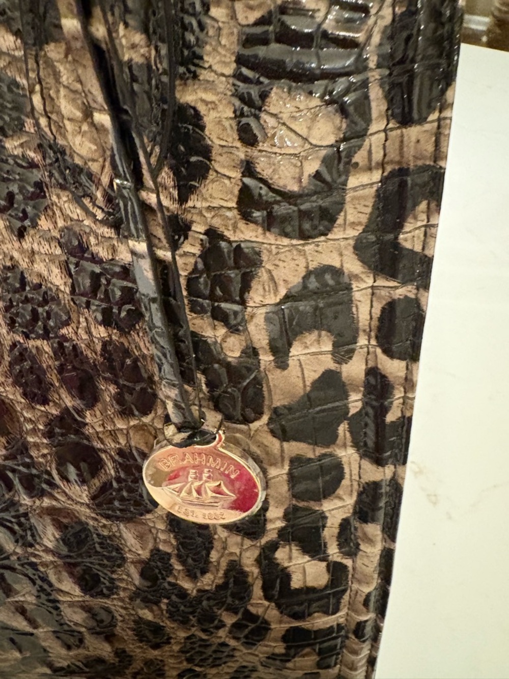 Brahmin Snow Leopard Caroline (like brand new) HTF - Picture 4 of 12